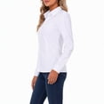 thumbnail image 2 of Womens Button Down Shirts Lapel Long Sleeve Blouses Business Work Shirt Dressy Casual Collared Tops, 2 of 7