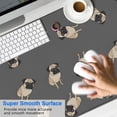 thumbnail image 2 of Long Mouse Pads for Desk,Cute Pug Puppies Desk Mats on Top Of Desks, Desk Mouse Pad Extra Large with 3mm Non-Slip Base and Stitched Edge for Gaming,Office,Work,Home 47.3"x23.6", 2 of 6