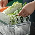 GARENAS Refrigerator Storage Vegetable and Fruit Draining Fresh Keeping