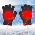 thumbnail image 3 of EUBUY USB Heated Gloves Hand Warmers Winter Warm Full Finger/Half Fingerless Electric Mittens for Women Men Girls Boys Coffee, 3 of 10