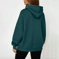 thumbnail image 3 of Jalioing Oversized Zip Up Hoodies Women's Baggy Long Sleeve Solid Hooded Jacket with Pocket Fashion Sweatshirts, 3 of 5