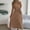 Khaki, variant on Interview Dress Regular Fit Sleeveless Crew Neck 2026 Summer Cocktail Dress House Dresses for Women with Pockets Delightful for Business and Casual L