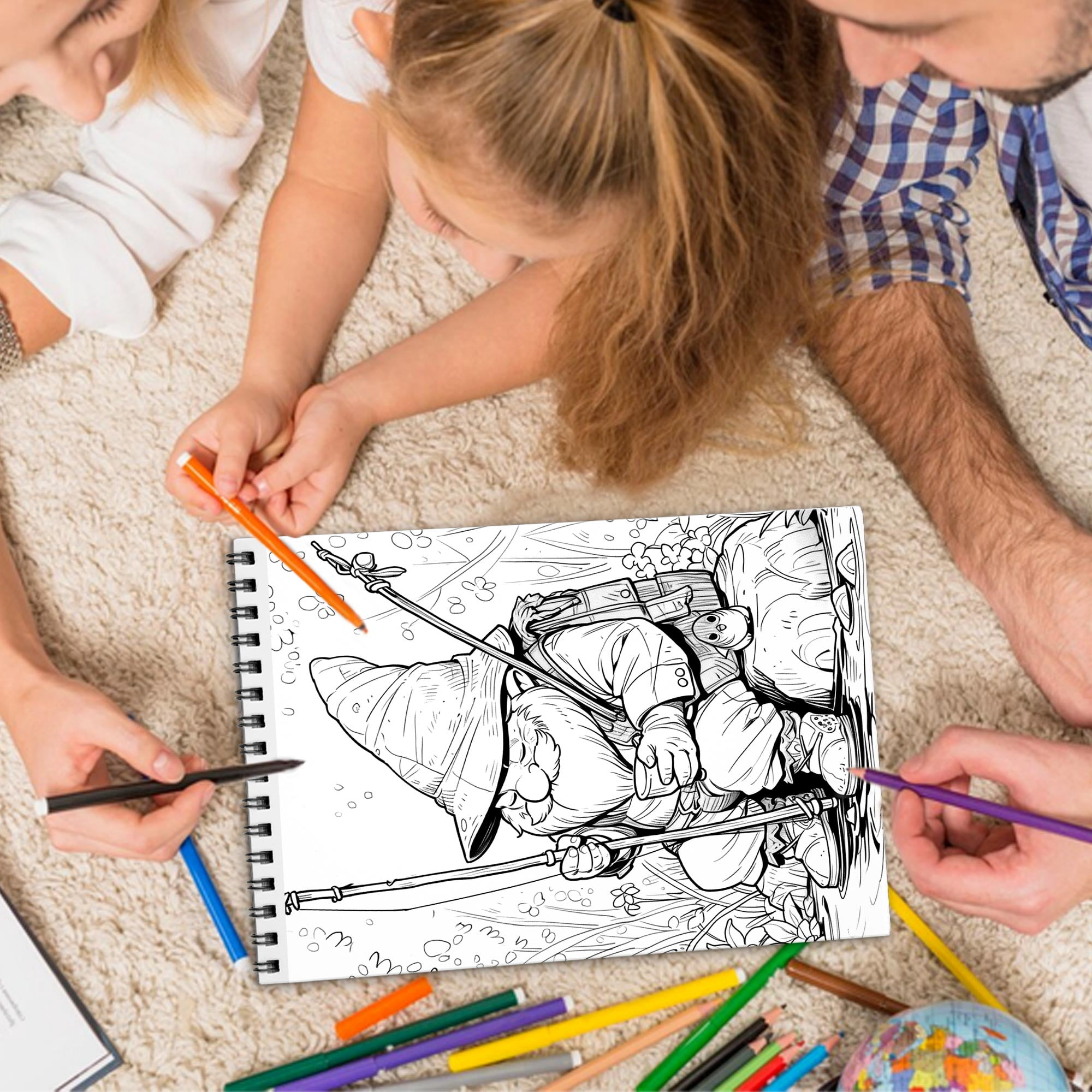 TPLHOUSE Spooky Christmas Coloring Book Spiral Bound for Adult, Premium Cover