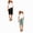 0320-d1-BKMG, variant on 2 Packs Bermuda Shorts for Girls 10-12 Girls Bermuda Shorts Knee Length Cute Preppy Clothes Drawstring Long Shorts Adjustable Waist Straight Leg Jorts