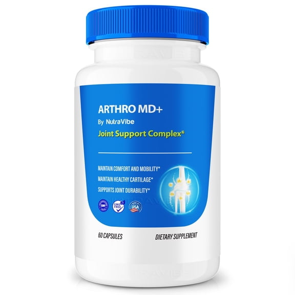 Arthro MD  – Premium All-Natural Joint Health Support Pills Formulated for Enhanced Flexibility and a Full Range of Motion, Discover the Benefits with Official Arthro MD Plus Reviews (60 Capsules)