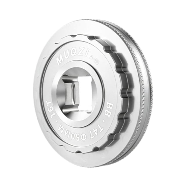 MUQZI Herramienta de instalación y extracción del eje de pedalier para bicicleta T47, llave para instalación y extracción del eje de pedalier Plata