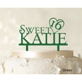 thumbnail image 1 of Personalized Birthday Cake Topper Green Cake Topper Color Option Available 5-7 Inches Wide, 1 of 1
