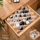 thumbnail image 4 of Organizador de cajones para calcetines, organizador de ropa interior, divisores de cajones en forma de panal para cinturones, bufandas, corbatas, maquillaje, joyas y suministros de, 4 of 4