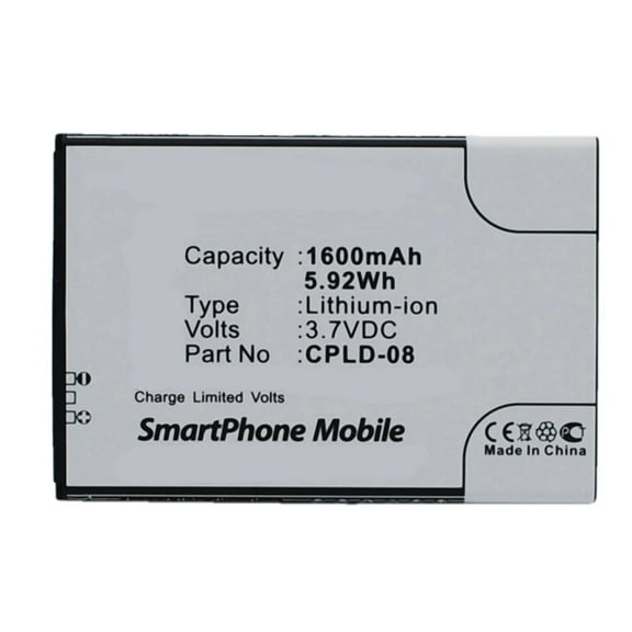 Batteries N Accessories BNA-WB-L3224 Cell Phone Battery - Li-Ion, 3.7V, 1600 mAh, Ultra High Capacity Battery - Replacement for Coolpad CPLD-08 Battery