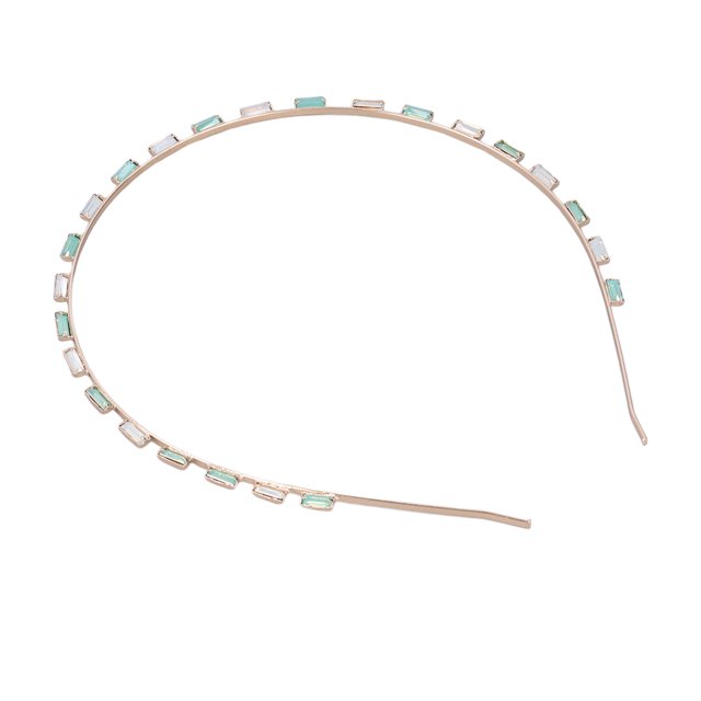 Accesorios Para El Cabello Con Diadema, Cómodos De Usar Diadema Con Diamantes De Imitación De Aplicación Amplia Brillante Hermoso Para Bailes Escolares Para Fiestas Para Regalos ZAQW Verde CHT-712