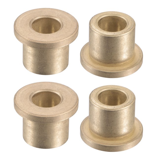 Unique Bargains 10x16x16mm Manchon à Bride Roulements Fritté Bronze Bague Auto-Lubrifiante 4 Pack