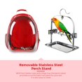 thumbnail image 3 of Baoblaze - Mochila de Pájaros Portátil para Viajes Al Aire Libre con rojo Baoblaze Portador de viajes de aves, 3 of 6