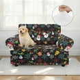 thumbnail image 4 of XYZCANDO Christmas Theme Stretch Armchair Slipcover Universal Sofa Covers for Living Room Dogs Pet Furniture Protection Polyester Armchair Slipcovers with Anti Slip Foam Sticks, 4 of 6