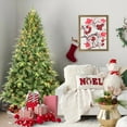 thumbnail image 5 of Resenkos 6ft Pre-Lit Artificial Christmas Tree with 350 Warm White LEDs & Foldable Stand, Green, 5 of 10