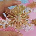 thumbnail image 5 of 10 piezas de copos de nieve navideños de acrílico transparente, rosa y azul, para colgar en el árbol de Navidad, 5 of 5