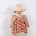 thumbnail image 2 of CoCopeanut Topi Jerami Wanita Floppy Lebar Dapat Dilipat Sederhana Baru Topi Pantai Wanita Musim Panas Topi UV Melindungi Perjalanan Topi Wanita Topi Perempuan Panama, 2 of 6