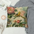 thumbnail image 2 of Orinice Bird Flowers Table Graphic Decorative Cushion Throw Pillow Cover Short Plush 1PC 22x22in, 2 of 5