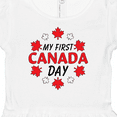 thumbnail image 4 of Inktastic My First Canada Day with Red and White Maple Leaves Girls Baby Dress, 4 of 5
