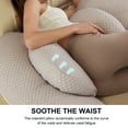 thumbnail image 4 of Eurhowing Large Body Pillow, Breathable Full Body Pillow for Side Sleeper, Soft Long Bed Pillow for Adults, 34"×36", Khaki, 4 of 6