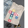 thumbnail image 3 of Not Today Crossword Design T-Shirt Women -Image by Shutterstock, Female x-Large, 3 of 4