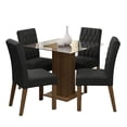 thumbnail image 1 of Juego de Comedor Madesa Oxford MM 05 Mesa de Vidrio 4 Sillas, 1 of 7