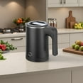 thumbnail image 5 of Small Electric Kettle Stainless Steel, 0.6L Portable Travel Electric Tea Kettle, Mini Hot Water Boiler Heater for Business Trip, Camping, Travel, Office (Black), 5 of 6