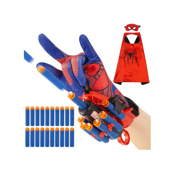 Lanzador+chal Rojo Spiderman Para Niños color rojo
