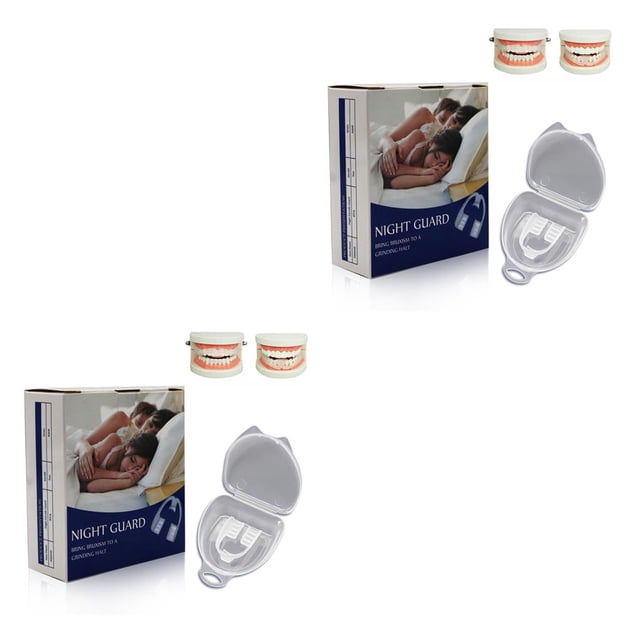 Yuarrent Mouth Guard for Grinding Teeth Dental Tool Clenching Bruxism Care Health Eliminates Protector Trays Guards Splint Snoring Type2 NO2