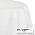 thumbnail image 3 of 12/Case Bulk White Round Paper Table Covers 82 inch, 3 of 6