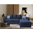 thumbnail image 2 of Sala esquinera Samso Lino Azul Marino 240x180 cm Modular moderna EL BAZAR STORE Moderna en esquina, 2 of 4
