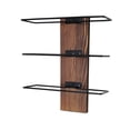 thumbnail image 1 of AMLESO Wall Mount Rack Modern Wooden Holder for Pantry Dining Room Cellars brown, 1 of 8
