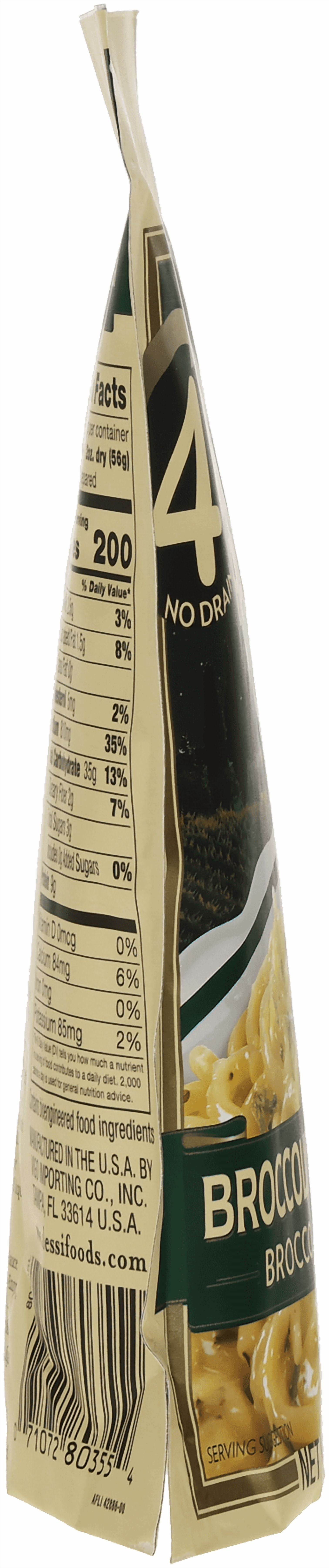 (4 pack) Alessi Pasta Broccoli e Formaggi 6.35 oz Shelf Stable
