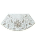 thumbnail image 3 of Kurt S. Adler TS0223 54 in. Ivory Holly Tree Skirt, 3 of 4