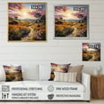 thumbnail image 4 of Designart "Majestic Spin in Green and Pink" Landscapes Floater Framed Canvas Print, 4 of 7