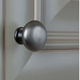 thumbnail image 2 of GlideRite 1.125 in. Solid Classic Round Cabinet Knob, Satin Pewter, 2 of 5