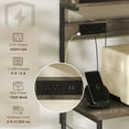thumbnail image 4 of HOMCOM Étagère de Boulanger avec Prise de Courant, Chargeur USB, Support pour Micro-Ondes, Gris, 4 of 10