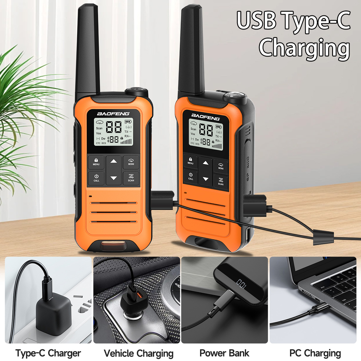 Abbree Baofeng F22 Rechargeable Walkie Talkies photo 8