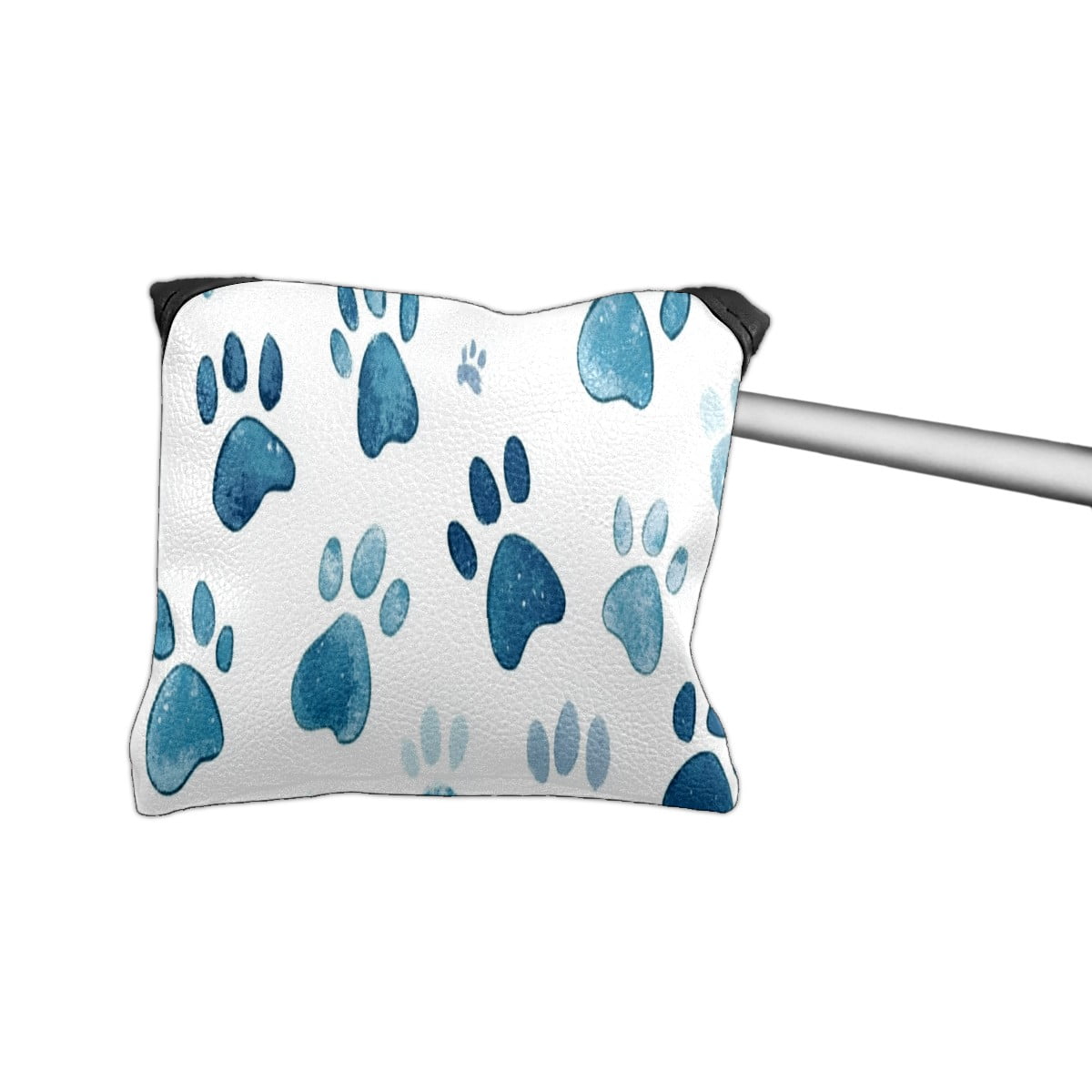 Golf Mallet Putter Cover Premium Leather Golf Putter Head Cover with Magnetic Closure Golf Cover for Men and Women Cute Paw Prints
