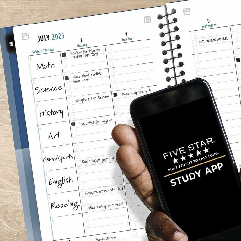 Mead Five Star Student Academic Planner (caw45100) - Walmart.com