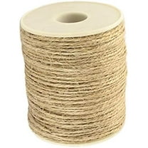 1 Roll 109 Yards Natural Jute Twine 2 Ply Arts and Crafts Hemp Cord 2mm Packing String Rope
