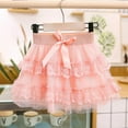 thumbnail image 5 of Tiered Layered Tulle Skirt Toddler Girls Elastic Waist Lace Crinoline Underskirt Cute Party Princess Gown Petticoat, Pink, 3 Years, 5 of 5
