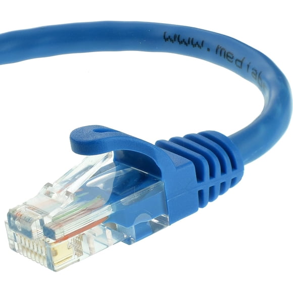 Cable De Conexión Ethernet Mediabridge Cat6 (10 Pies) Conectores Rj45 Con Contactos Chapados En Oro (10 Gbps)