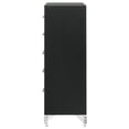 thumbnail image 5 of Lucia 5-drawer Bedroom Chest of Drawers Black, 5 of 12