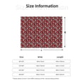 thumbnail image 5 of Rozeui Red Floral for Flannel Blanket, Soft Fuzzy Plush King Blanket for Winter, Thick and Warm All-Season Bed Throw-40"x30", 5 of 6