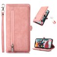 thumbnail image 1 of for Samsung Galaxy S20 Plus Wallet Case for Women Men, Flip Leather Shockproof Magnetic Zipper Pocket Wallet Purse Case w/Stand Card Slot Holder Wrist Strap for Samsung Galaxy S20+,Rosegold, 1 of 9