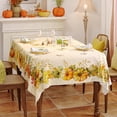 thumbnail image 2 of Fall Tablecloth Rectangle 60x84 Inch, Autumn Thanksgiving Harvest Orange Pumpkin Table Cloth Washable Spillproof Table Cover for Halloween Party, Picnic & Dinner Decor, 2 of 6
