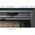 thumbnail image 6 of PuraFlame Klaus Electric Fireplace Insert with Fire Crackling Sound, Glass Door and Mesh Screen, 750/1500W, Black, 25 63/64 Inches Wide, 23 3/16 Inches High, 6 of 7