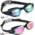 thumbnail image 1 of Gafas de natación CCMRCQ, antivaho, protección UV, paquete de 2 unidades, para adultos, 1 of 7
