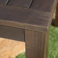 thumbnail image 6 of Marin Outdoor Dark Brown Acacia Wood Rectangular Dining Table, 6 of 8