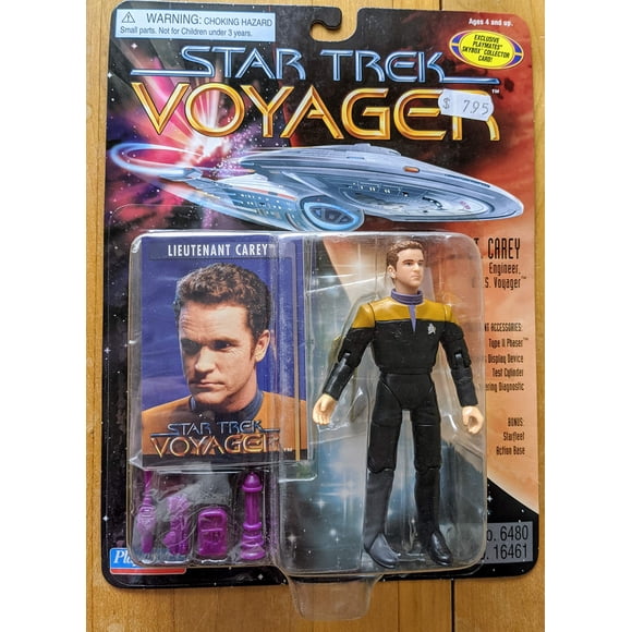 Figura de Acción PlayMates Star Trek Voyager Teniente Carey 10 cm